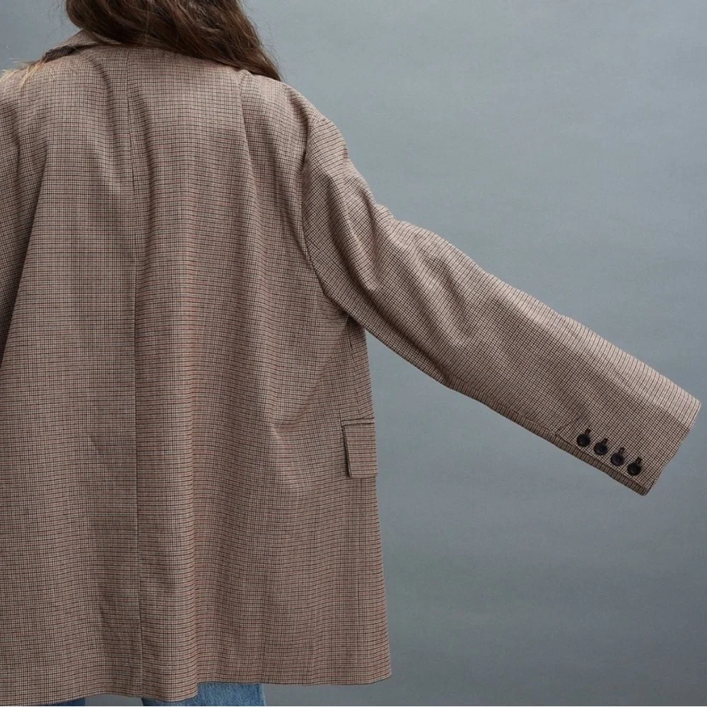 NWOT Free People Reggie Blazer Ginger Combo - Picture 6 of 14